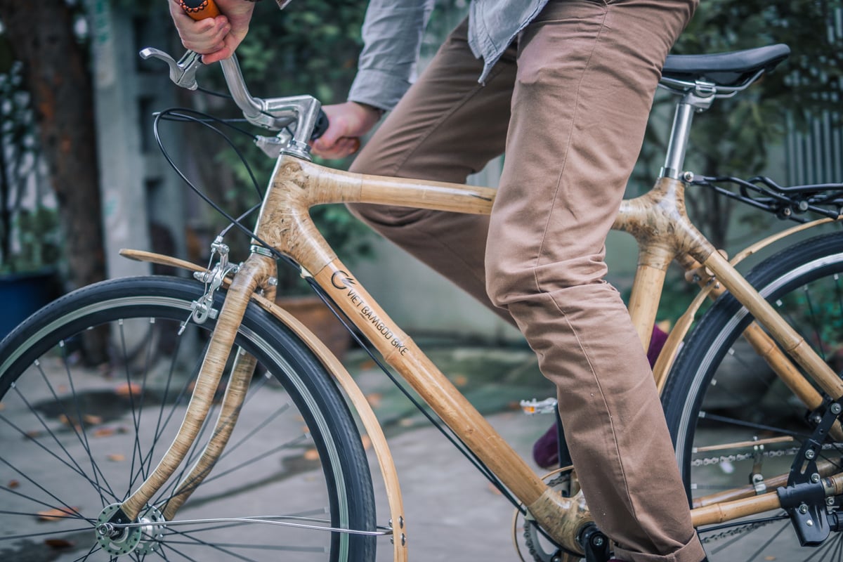 Xe đạp tre Bamboo Bike Mang cả thành lũy kiên cường ra thế giới  LUXUOVN