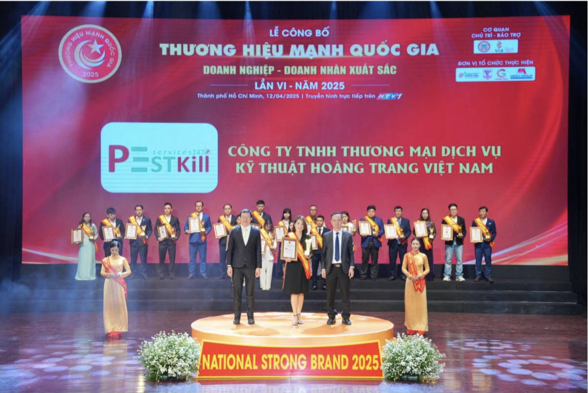 Pest Kill vinh dự lọt top “Thương hiệu mạnh Quốc gia”