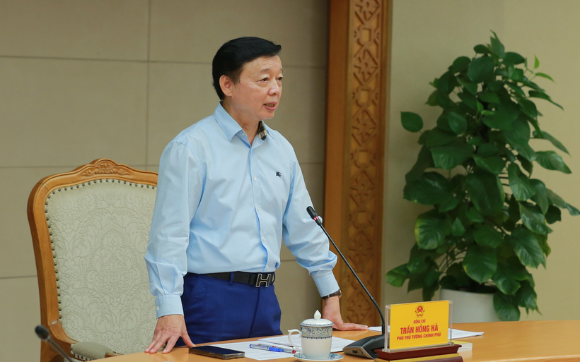 Phó Thủ tướng Trần Hồng Hà: Luật Đất đai không thể chỉ là luật chuyên ngành, mà phải là luật gốc, nền tảng cho mọi hoạt động kinh tế - xã hội. Ảnh: VGP/Minh Khôi